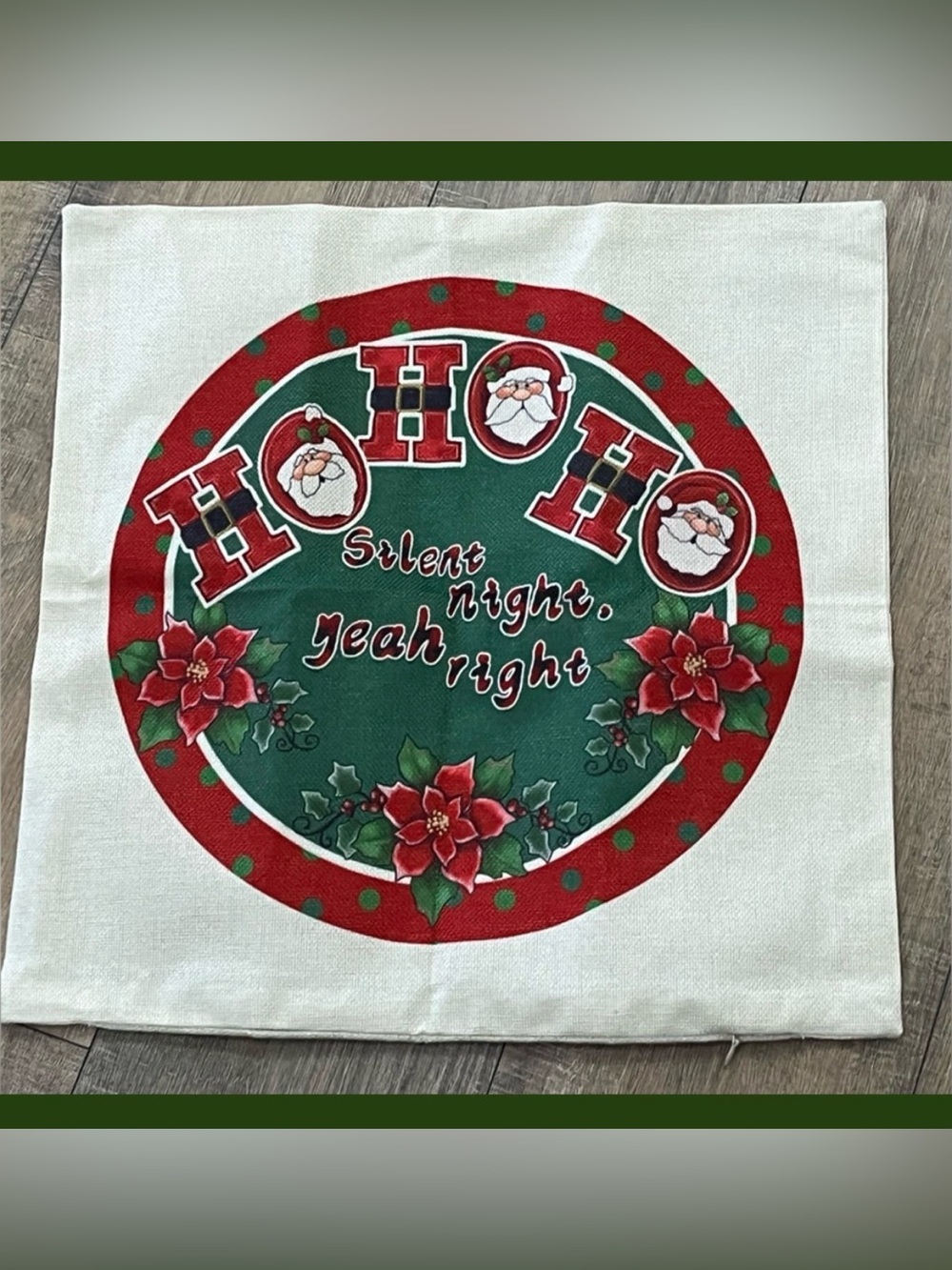 Festive Holiday Pillow Cover - Red and White ⭐️🆕⭐️